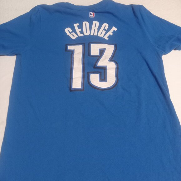 Nike Dri Fit Athletic Cut Oklahoma Thunder Paul George SS T Shirt Size L - Picture 3 of 8